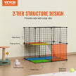 VEVOR Large 2-tier Cat Cage 28 x 28 x 28