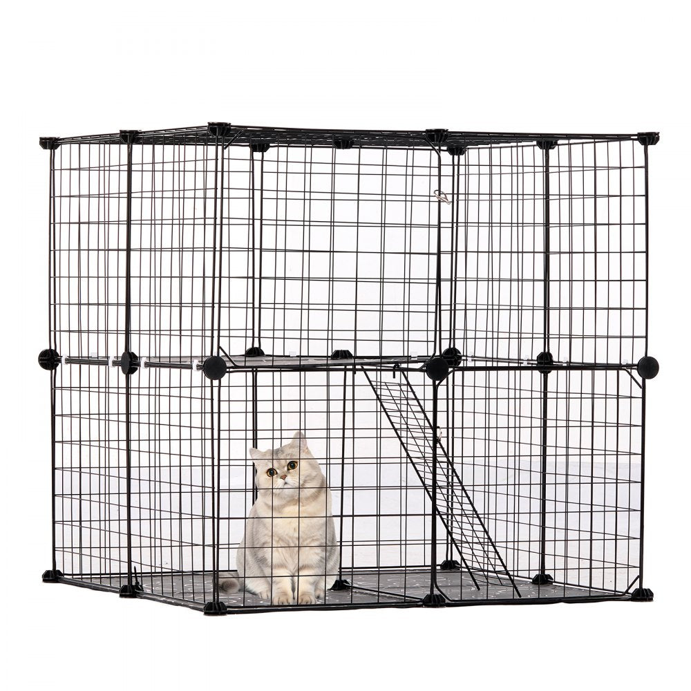 VEVOR Large 2-tier Cat Cage 28 x 28 x 28