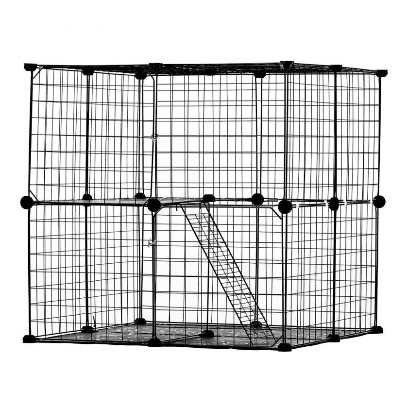 VEVOR Large 2-tier Cat Cage 28 x 28 x 28
