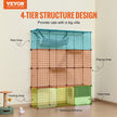 VEVOR Large 4-tier Cat Cage 41 x 14 x 55