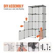 VEVOR Large 4-tier Cat Cage 41 x 14 x 55