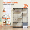VEVOR Large 4-tier Cat Cage 41 x 14 x 55