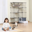 VEVOR Large 4-tier Cat Cage 41 x 14 x 55