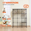 VEVOR Large 4-tier Cat Cage 41 x 28 x 55