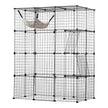 VEVOR Large 4-tier Cat Cage 41 x 28 x 55