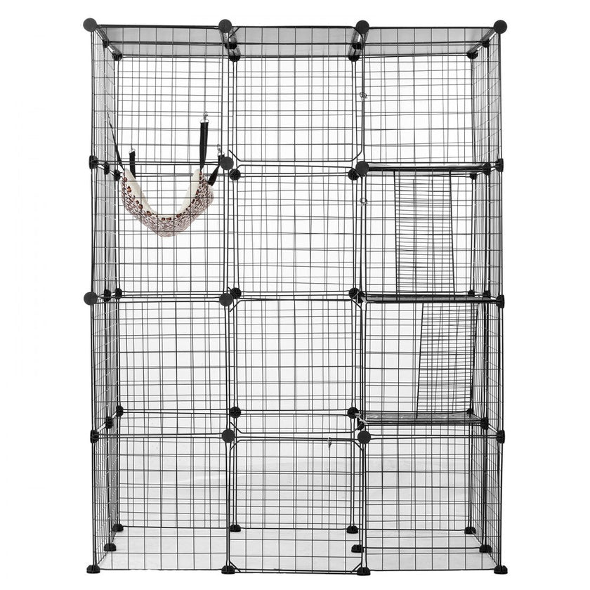 VEVOR Large 4-tier Cat Cage 41 x 28 x 55