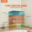 VEVOR Large 4-tier Cat Cage 41 x 41 x 55