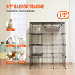 VEVOR Large 4-tier Cat Cage 41 x 41 x 55