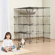 VEVOR Large 4-tier Cat Cage 41 x 41 x 55