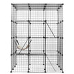 VEVOR Large 4-tier Cat Cage 41 x 41 x 55