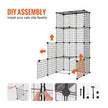 VEVOR Large 4-tier Cat Cage 54 x 41 x 69