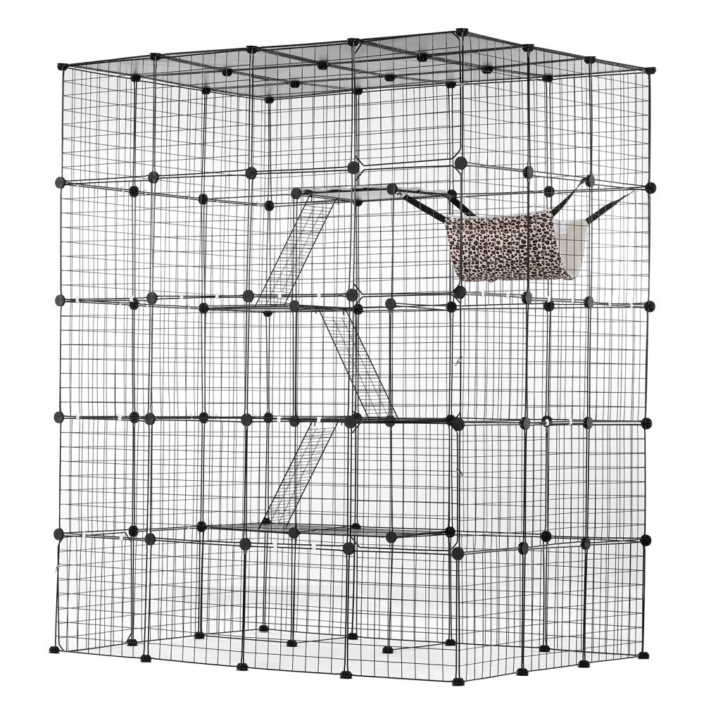 VEVOR Large 4-tier Cat Cage 54 x 41 x 69