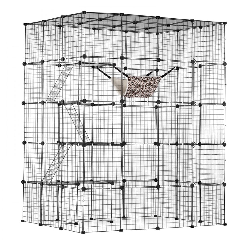 VEVOR Large 4-tier Cat Cage 54 x 41 x 69