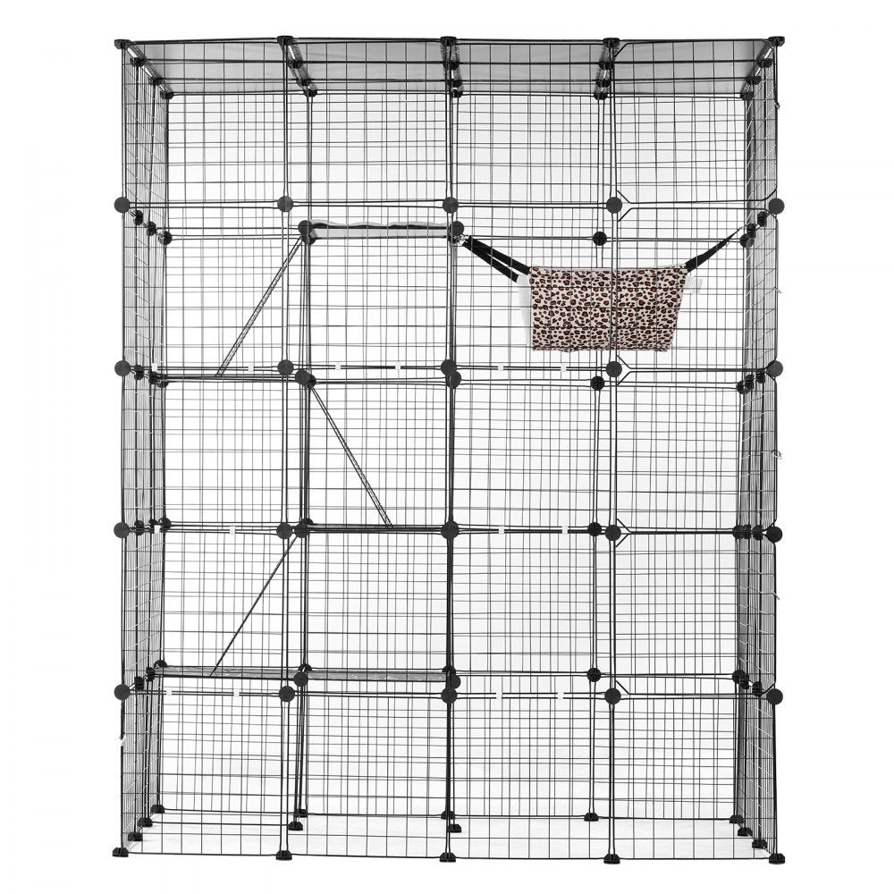 VEVOR Large 4-tier Cat Cage 54 x 41 x 69