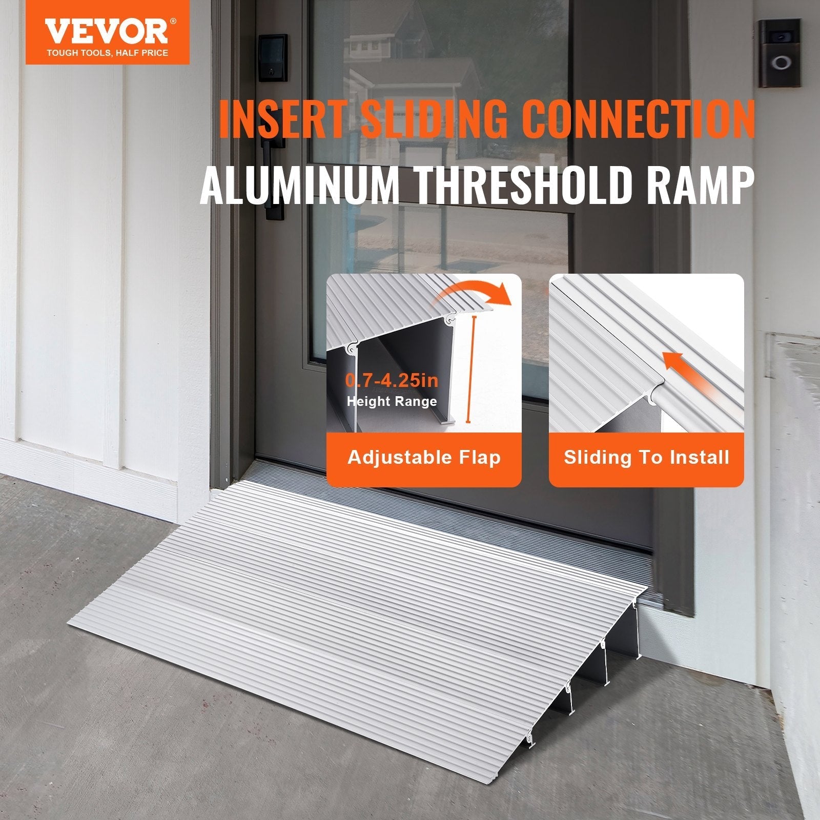 VEVOR Door Threshold Ramp, 4