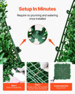 VEVOR Artificial Grass Wall Panels 12 PCS 20 x 20 inch 3D Greenery for Decor