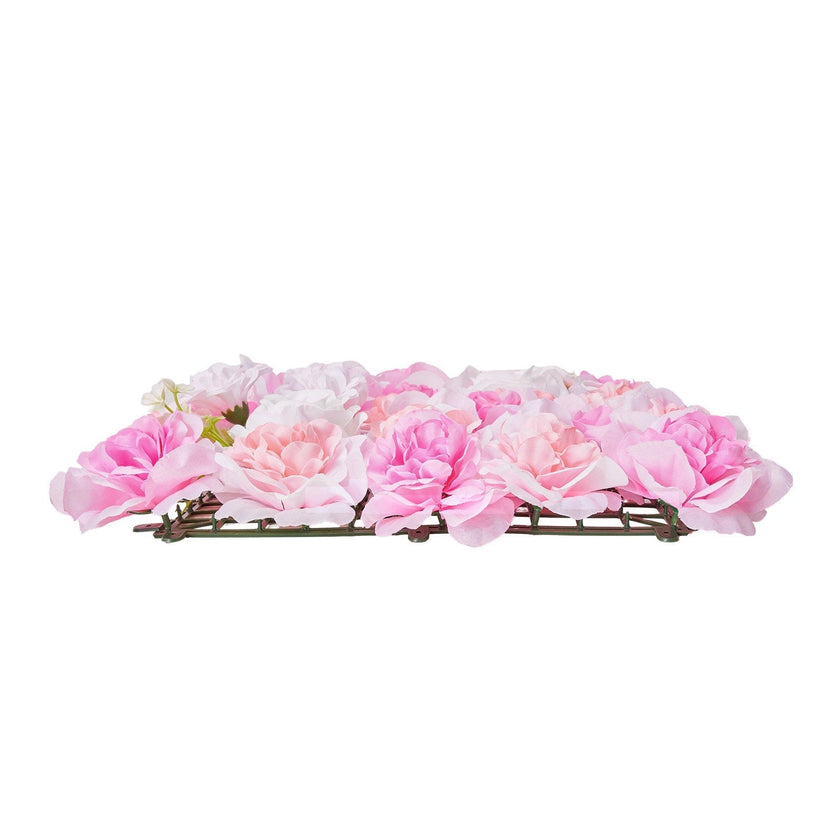 VEVOR 3D Flower Wall Panel 12 PCS 15x15 in Artificial Floral Mat for Wedding