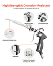 VEVOR Car Cleaning Gun 6-9.2 Bar High-Pressure Air Blow Gun 2 Nozzles Blast Dirt