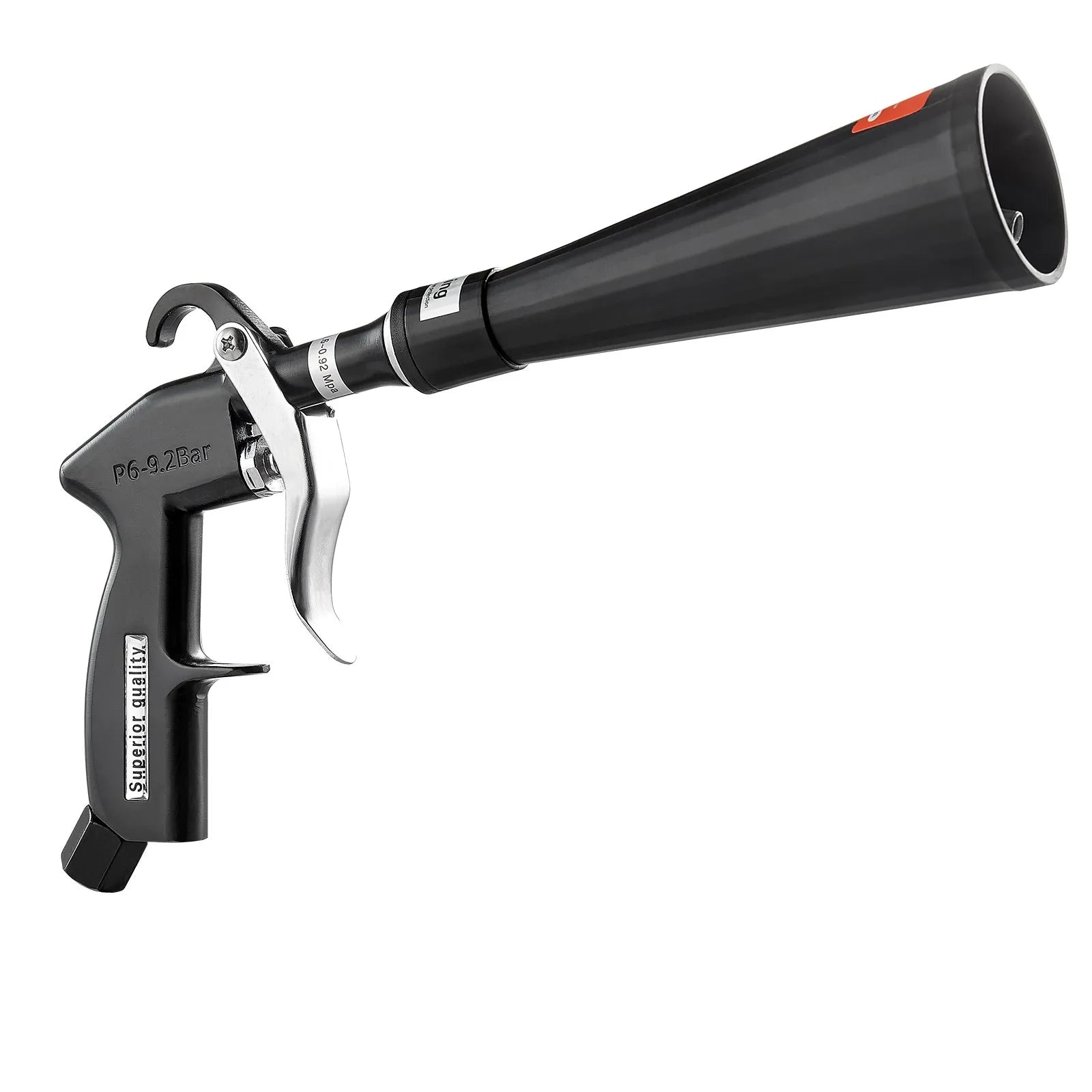 VEVOR Car Cleaning Gun 6-9.2 Bar High-Pressure Air Blow Gun 2 Nozzles Blast Dirt