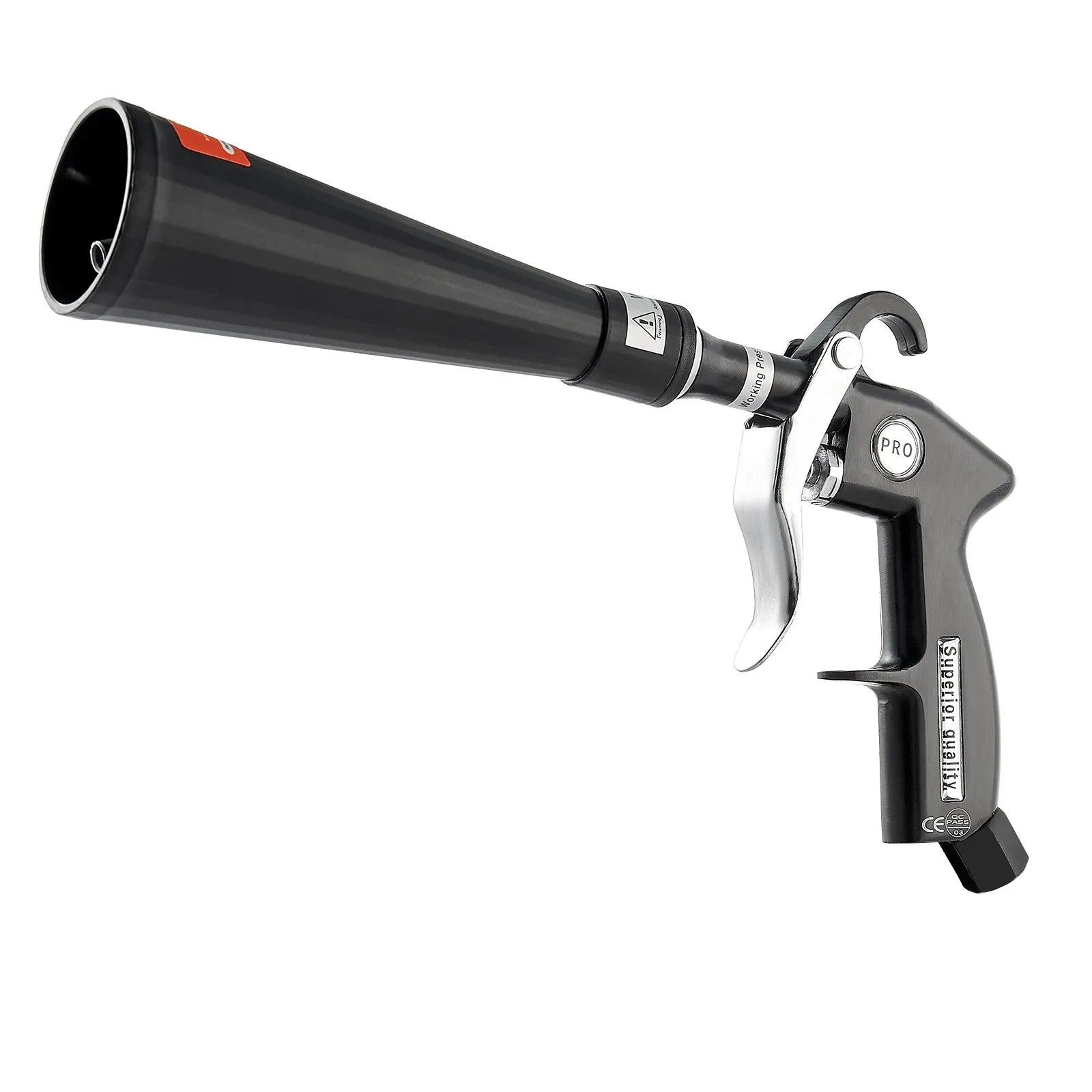 VEVOR Car Cleaning Gun 6-9.2 Bar High-Pressure Air Blow Gun 2 Nozzles Blast Dirt