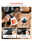 VEVOR Car Cleaning Gun 6-9.2Bar High-Pressure Air Blow Gun with 1L Liquid Bottle