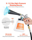VEVOR Car Cleaning Gun 6-9.2Bar High-Pressure Air Blow Gun with 1L Liquid Bottle