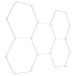 VEVOR Hexagon Garage Lights 26400LM 5 Grid Honeycomb LED Shop Ceiling Light