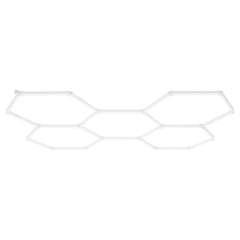 VEVOR Hexagon Garage Lights 26400LM 5 Grid Honeycomb LED Shop Ceiling Light