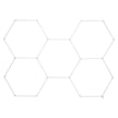 VEVOR Hexagon Garage Lights 26400LM 5 Grid Honeycomb LED Shop Ceiling Light