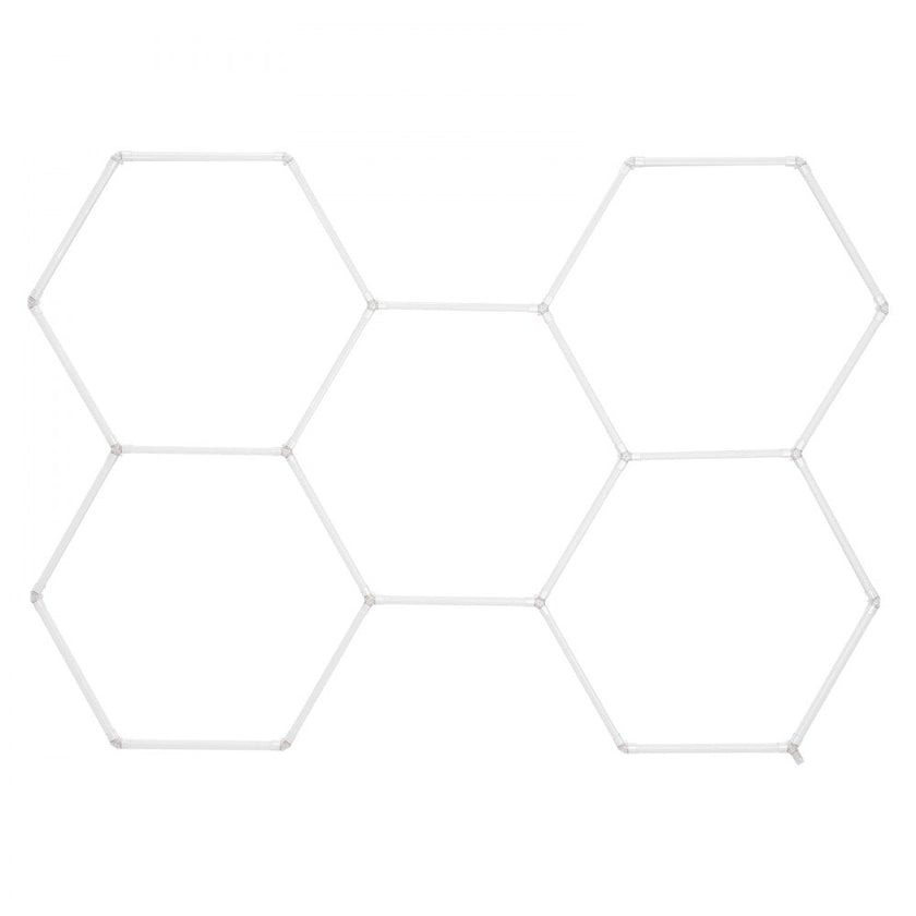 VEVOR Hexagon Garage Lights 26400LM 5 Grid Honeycomb LED Shop Ceiling Light
