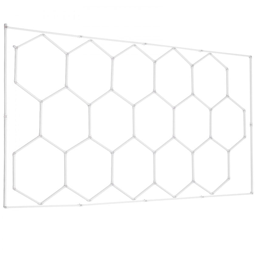 VEVOR Hexagon Garage Lights 66300LM 15 Grids Honeycomb LED Shop Ceiling Light