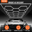 VEVOR Hexagon Garage Lights 86400LM 14 Grids Honeycomb LED Shop Ceiling Light