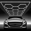 VEVOR Hexagon Garage Lights 86400LM 14 Grids Honeycomb LED Shop Ceiling Light