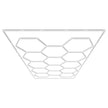 VEVOR Hexagon Garage Lights 86400LM 14 Grids Honeycomb LED Shop Ceiling Light