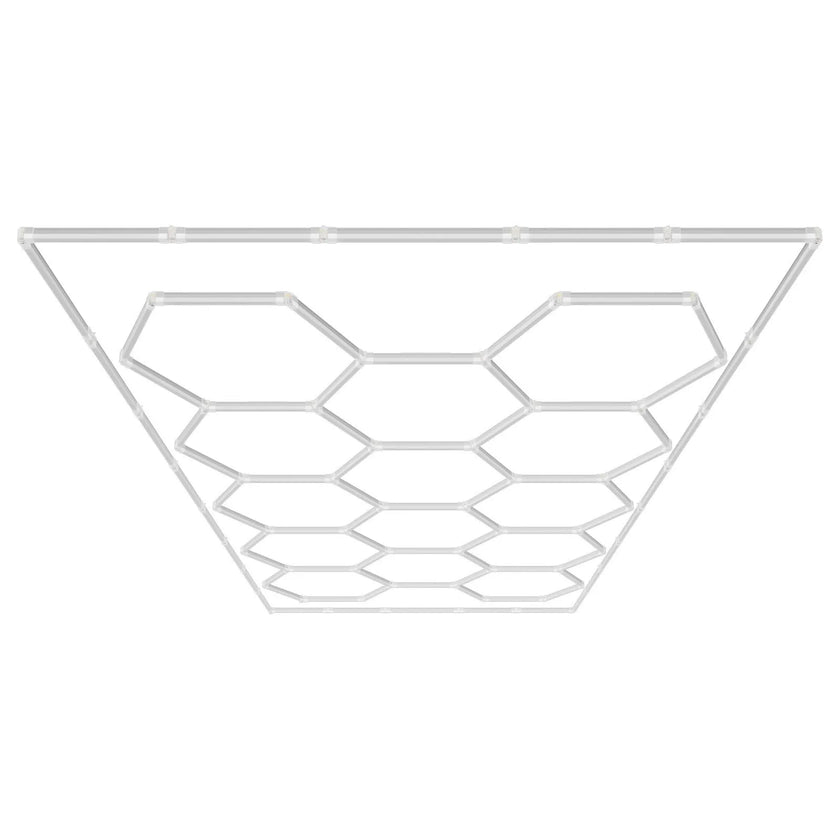 VEVOR Hexagon Garage Lights 86400LM 14 Grids Honeycomb LED Shop Ceiling Light
