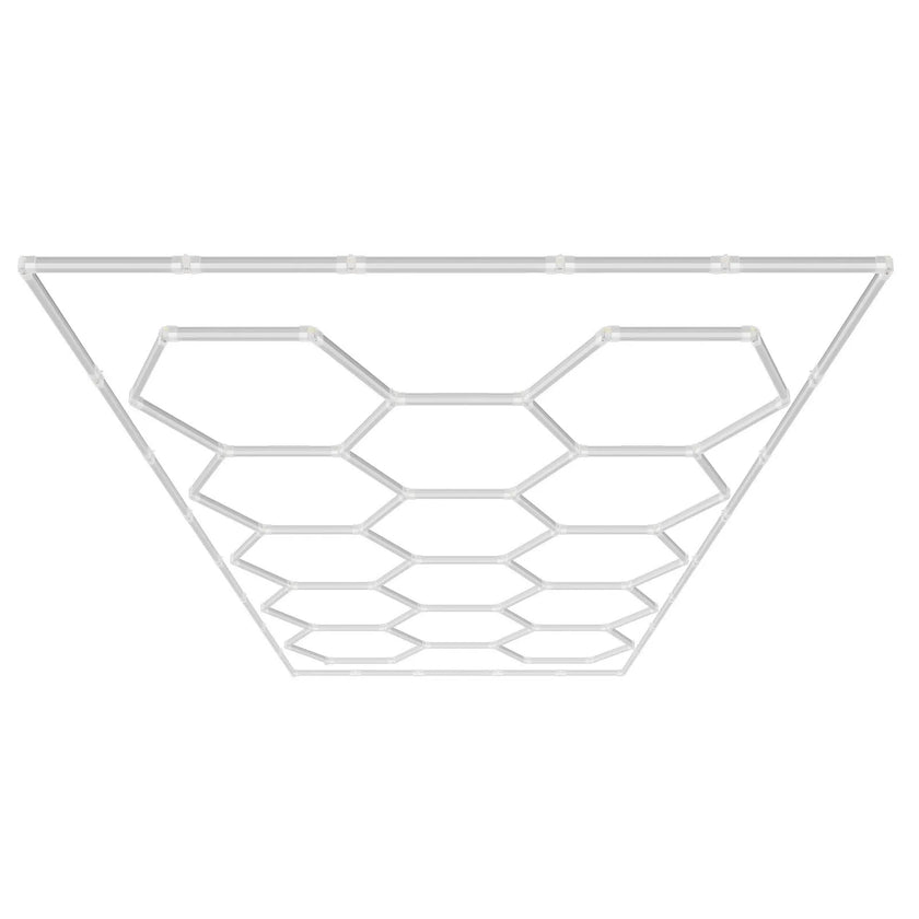 VEVOR Hexagon Garage Lights 86400LM 14 Grids Honeycomb LED Shop Ceiling Light