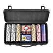 VEVOR Poker Chip Set, 300-Piece Poker Set, Complete Poker Playing Game Set with Carrying  Case, Heavyweight 14 Gram Casino Clay Chips, Cards, Buttons and Dices, for Texas Hold'em, Blackjack, Gambling