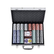 VEVOR Poker Chip Set, 500-Piece Poker Set, Complete Poker Playing Game Set with Aluminum Carrying  Case, 11.5 Gram Casino Chips, Cards, Buttons and Dices, for Texas Hold'em, Blackjack, Gambling