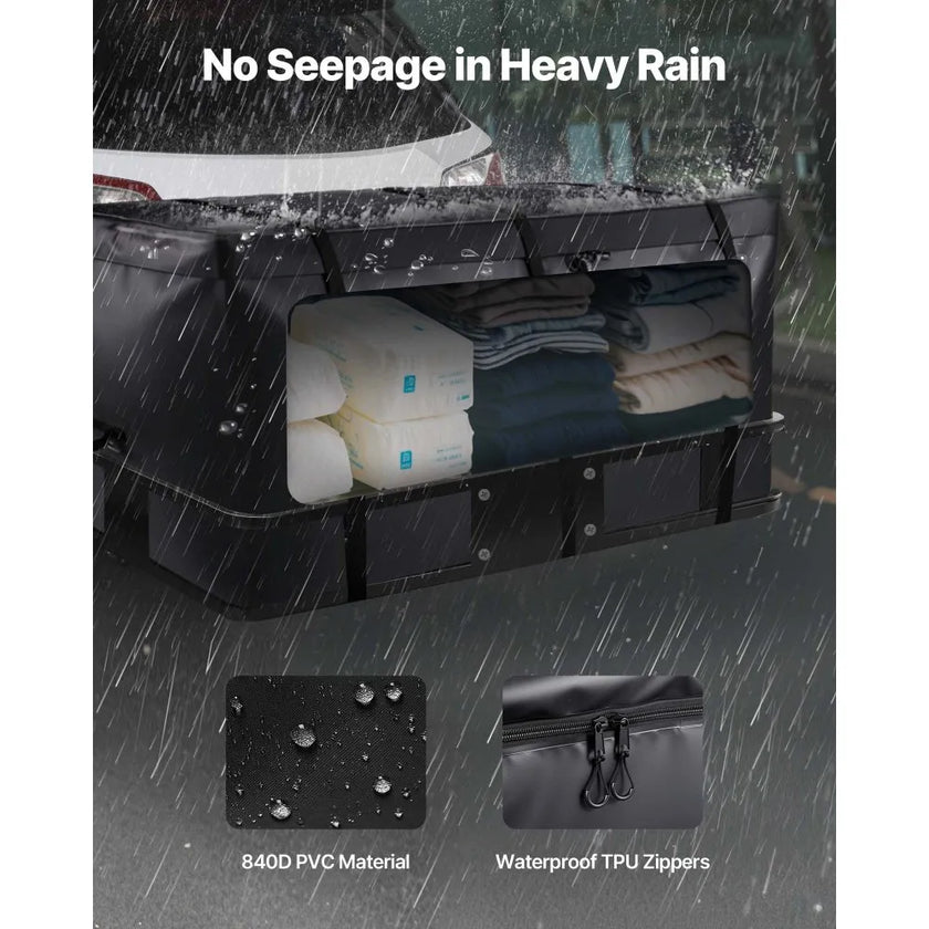 VEVOR Hitch Cargo Carrier Bag 59.84 x 24.02 x 30.63 in (25 Cu.ft) Waterproof
