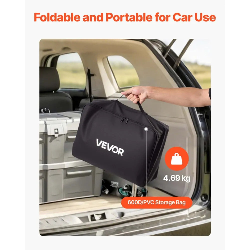 VEVOR Hitch Cargo Carrier Bag 59.84 x 24.02 x 30.63 in (25 Cu.ft) Waterproof