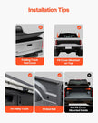 VEVOR Overland Truck Bed Rack fit Tacoma/Ranger/Gladiator JT/Colorado/Canyon