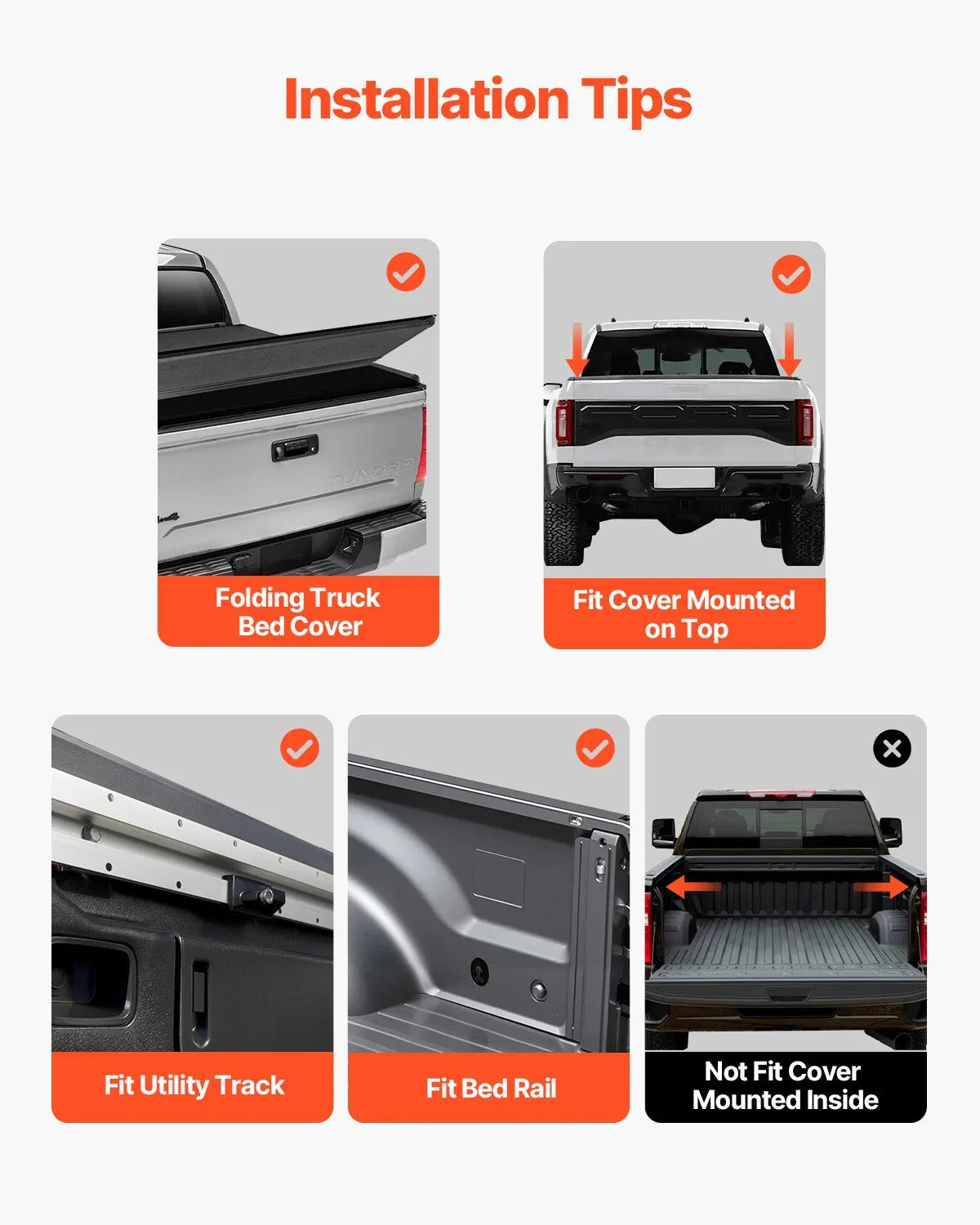 VEVOR Overland Truck Bed Rack fit Tacoma/Ranger/Gladiator JT/Colorado/Canyon