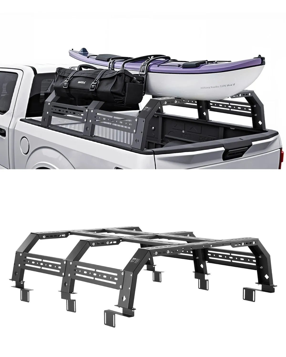 VEVOR Overland Truck Bed Rack fit Tacoma/Ranger/Gladiator JT/Colorado/Canyon