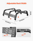 VEVOR Overland Truck Bed Rack 900 lbs Capacity Fit Full Size & Mid-Size Trucks