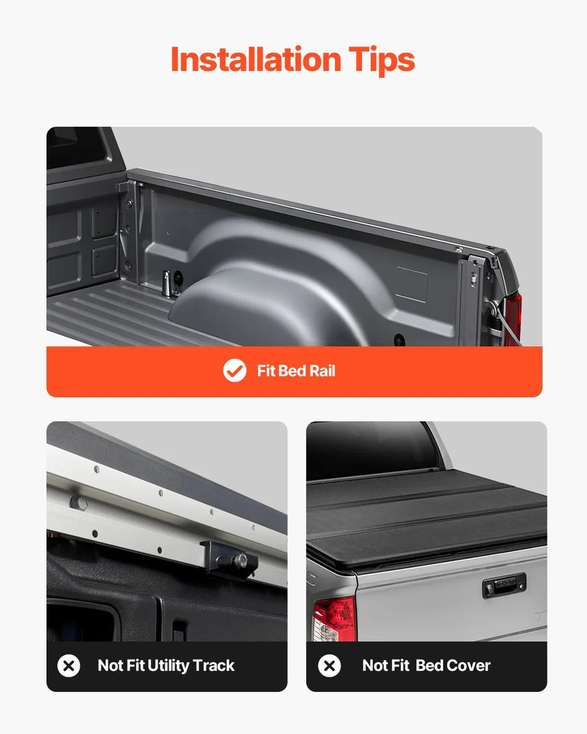 VEVOR Overland Truck Bed Rack 900 lbs Capacity Fit Full Size & Mid-Size Trucks