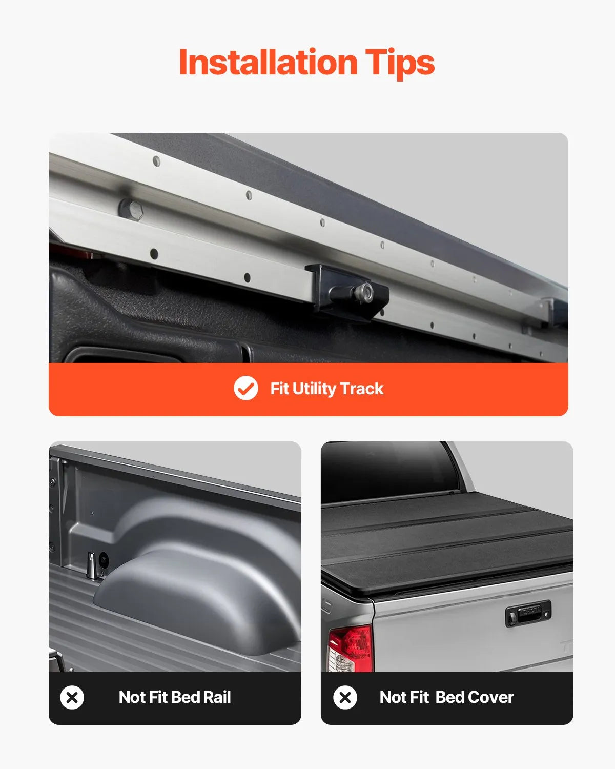 VEVOR Overland Truck Bed Rack 900 lbs Static Capacity Fit Tacoma/Gladiator JT