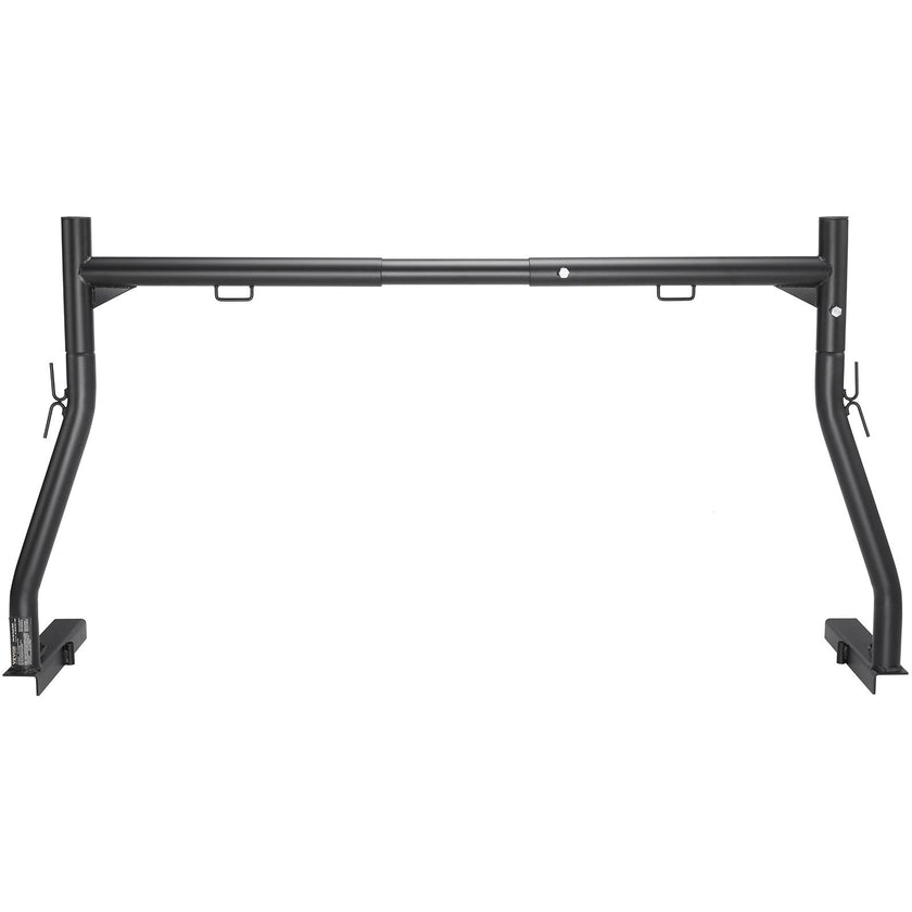 VEVOR Truck Rack, 46-71inch Width, 800 lbs Capacity, Extendable Steel Ladder Rack for Truck with 4 Non-Drilling J-bolts, Heavy Duty Truck Bed Rack Two-Bar Set for Kayak, Surfboard, Lumber, Ladder