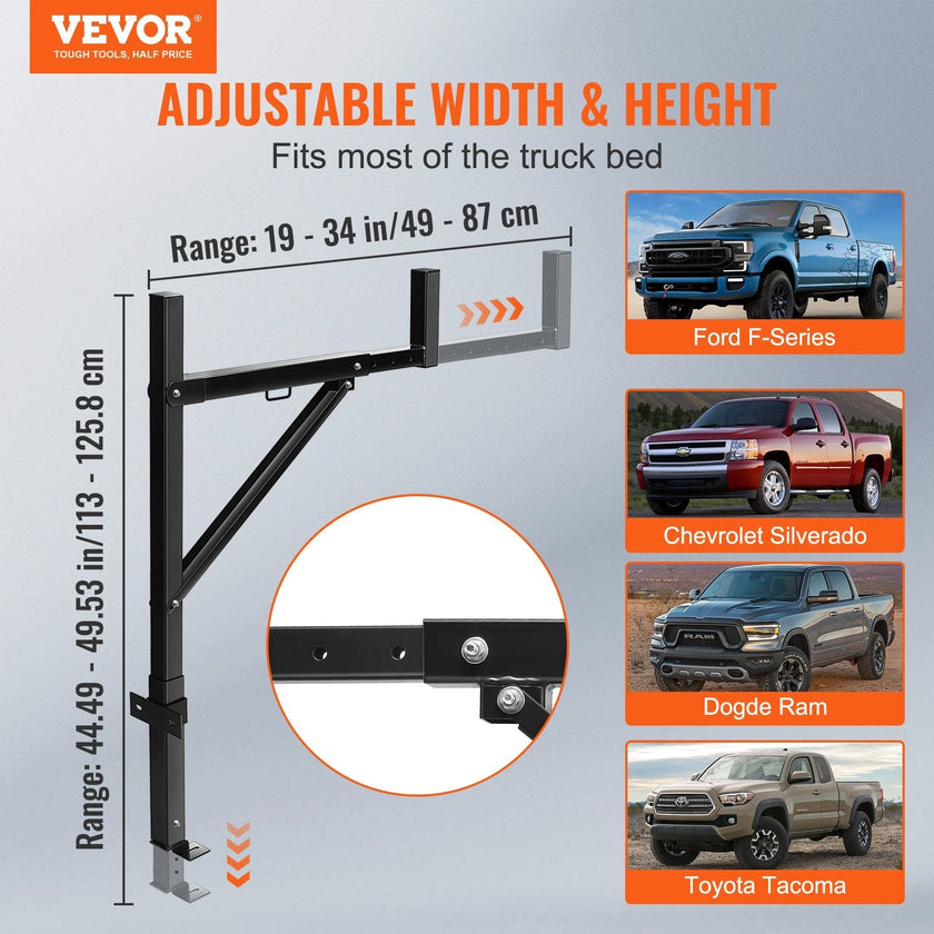 VEVOR Truck Rack Pick up Truck Ladder 19