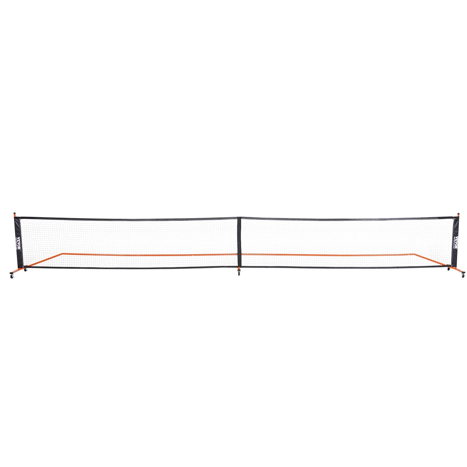 VEVOR Pickleball Net Set, 22FT Regulation Size Portable Pickleball System with Carrying Bag, Balls, and Wheels, Weather Resistant Steady Metal Frame & Strong PE Net, for Outdoor Backyard Driveway