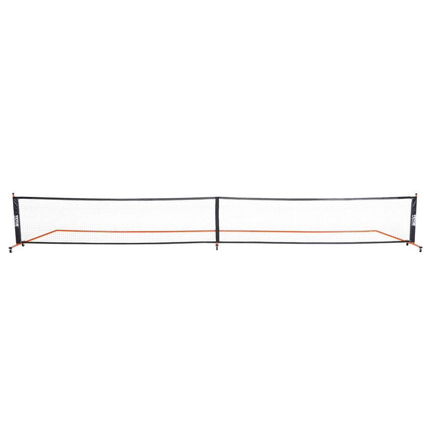 VEVOR Pickleball Net Set, 22FT Regulation Size Portable Pickleball System with Carrying Bag, Balls, and Wheels, Weather Resistant Steady Metal Frame & Strong PE Net, for Outdoor Backyard Driveway